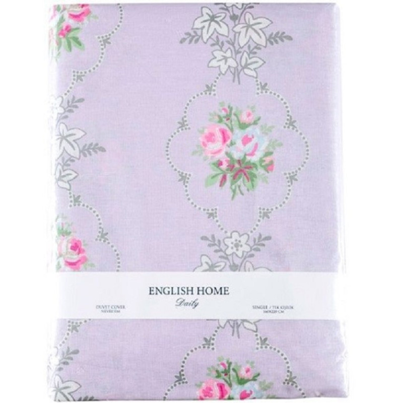 روکش لحاف پنبه انگلیش هوم مدل Winter Rose یک نفره سایز 220x160 سانتی‌متر