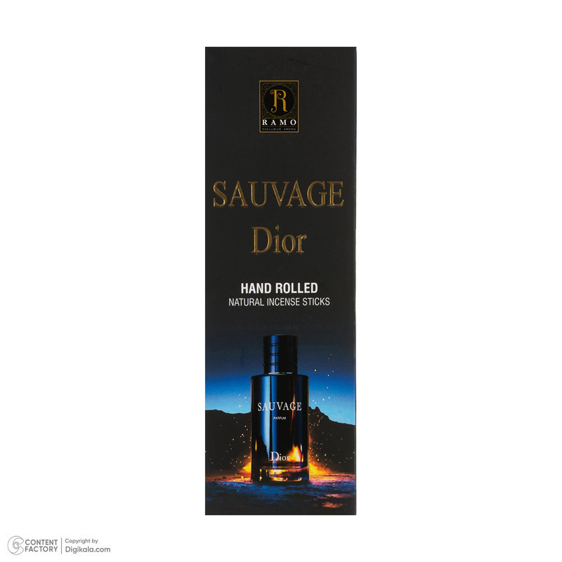 عود رامو مدل 001 رایحه ادکلن SAUVAGE DIOR بسته 20 عددی