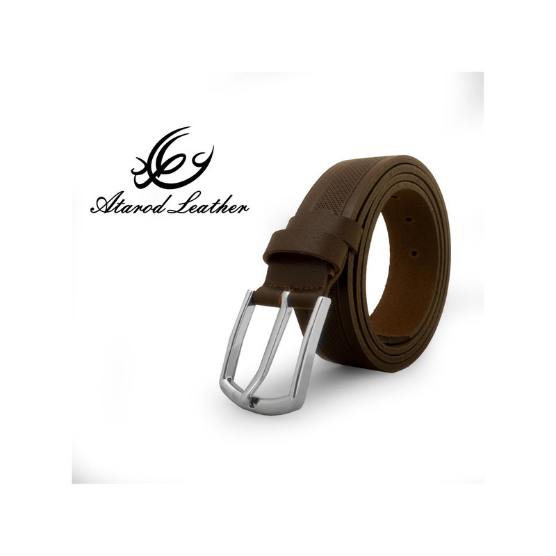 کمربند مردانه چرم عطارد مدل  چرم طبیعی گاومیش کد B35