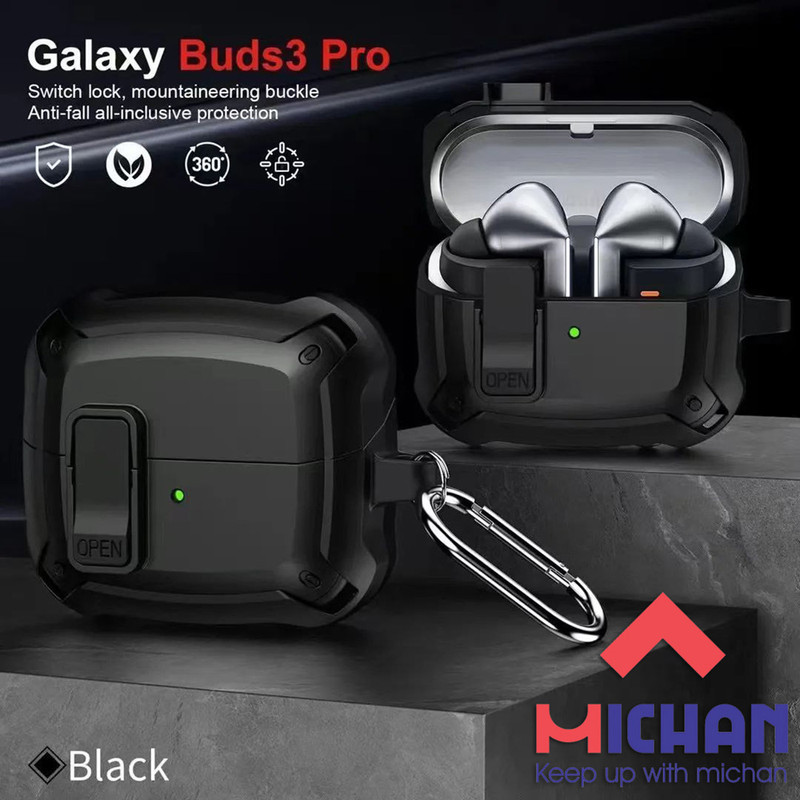 کاور میچان مدل Shild Lock مناسب برای کیس سامسونگ Galaxy buds 3 3 pro