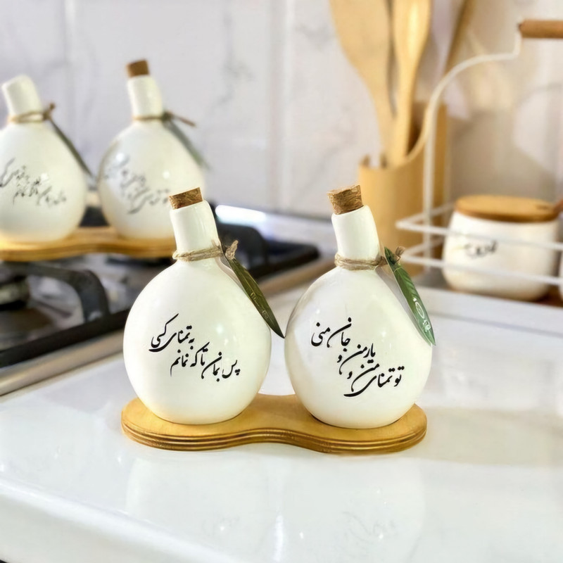 ست آبلیموخوری و روغن ریز ام وی اچ مدل دلبر کد HS4 مجموعه دو عددی