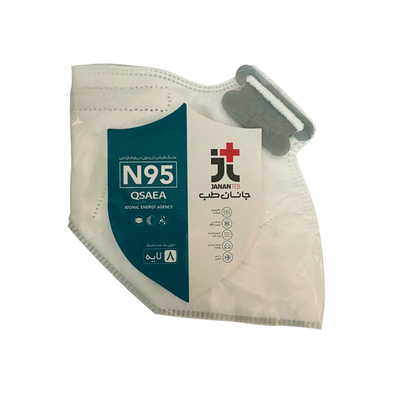 ماسک تنفسی جانان طب مدل  N95 مجموعه 6 عددی