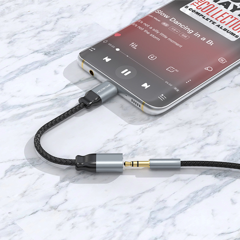 مبدل USB-C به جک 3.5 میلیمتری هایکواستار مدل HS-T12C