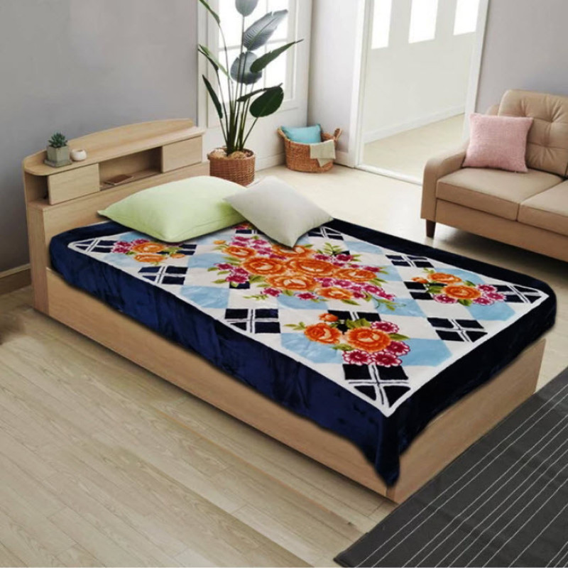 پتو یک نفره گلبافت مدل برتر کد 127 سایز 220x160 سانتی‌متر