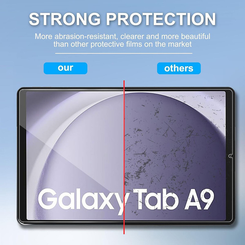 محافظ صفحه نمایش شیشه ای مدل RMS - SUX مناسب برای تبلت سامسونگ Galaxy Tab A9