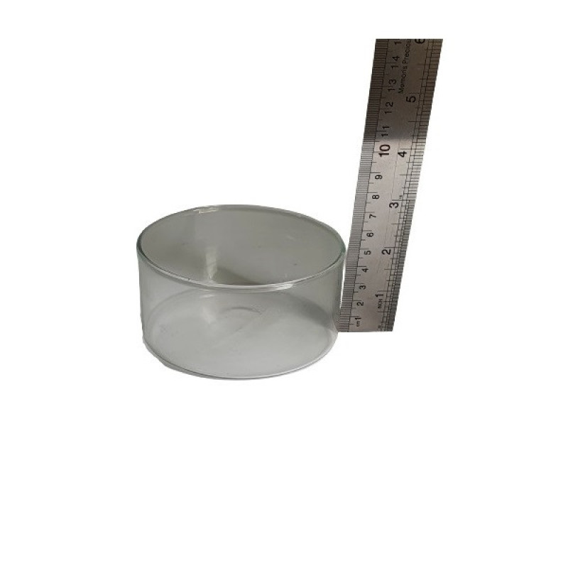 گلدان دکوری مدل تنگ شیشه‌ای کد 5، ابعاد 10x10x5 سانتی‌متر، وزن 100 گرم