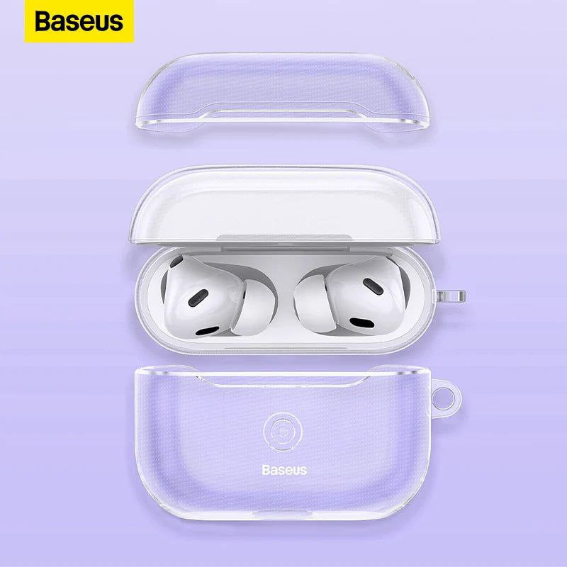 کاور باسئوس مدل Crystal Series مناسب برای کیس اپل AirPods 3