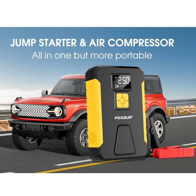 کمپرسور هوا و جامپ استارتر فاکسسور مدل FJS-950