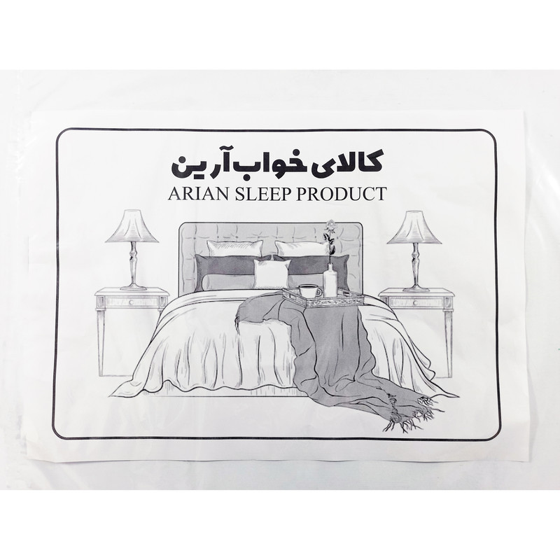ملحفه آرین مدل کشدار کد هاوایی یک نفره سایز 90x200 سانتی متر