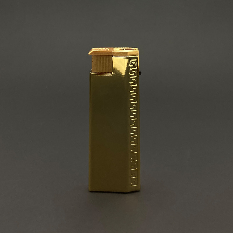فندک گازی گودلاک مدل دکمه ای طرح چوب کد DKD-2047
