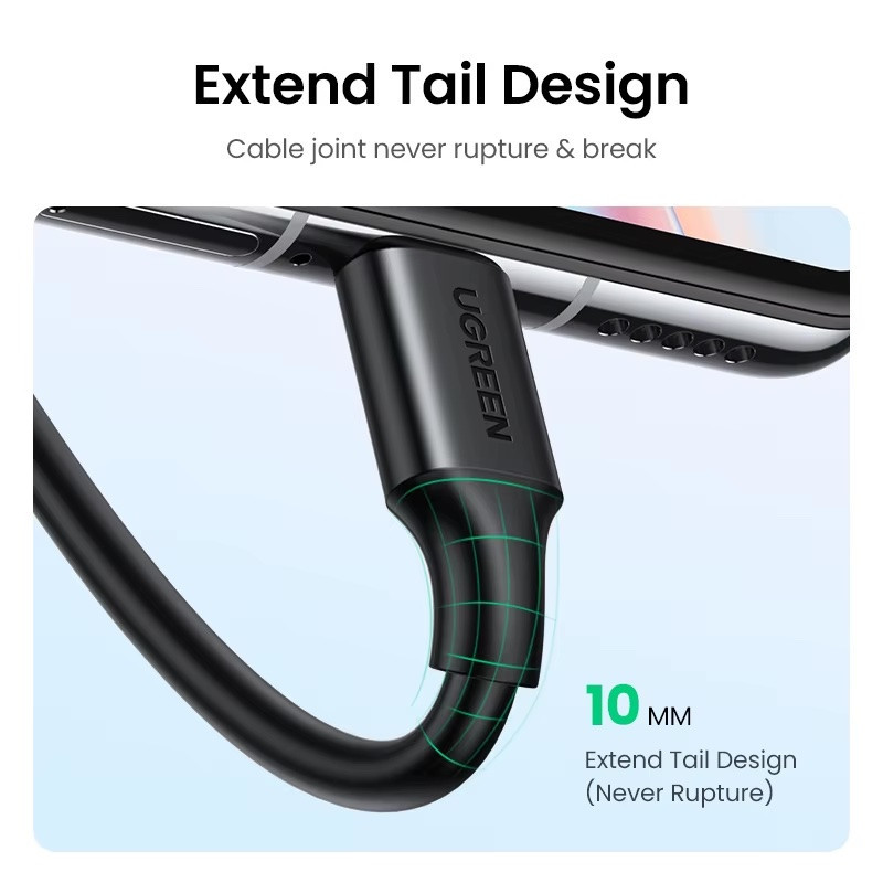 کابل تبدیل USB به USB-C یوگرین مدل US287 طول 1.5 متر