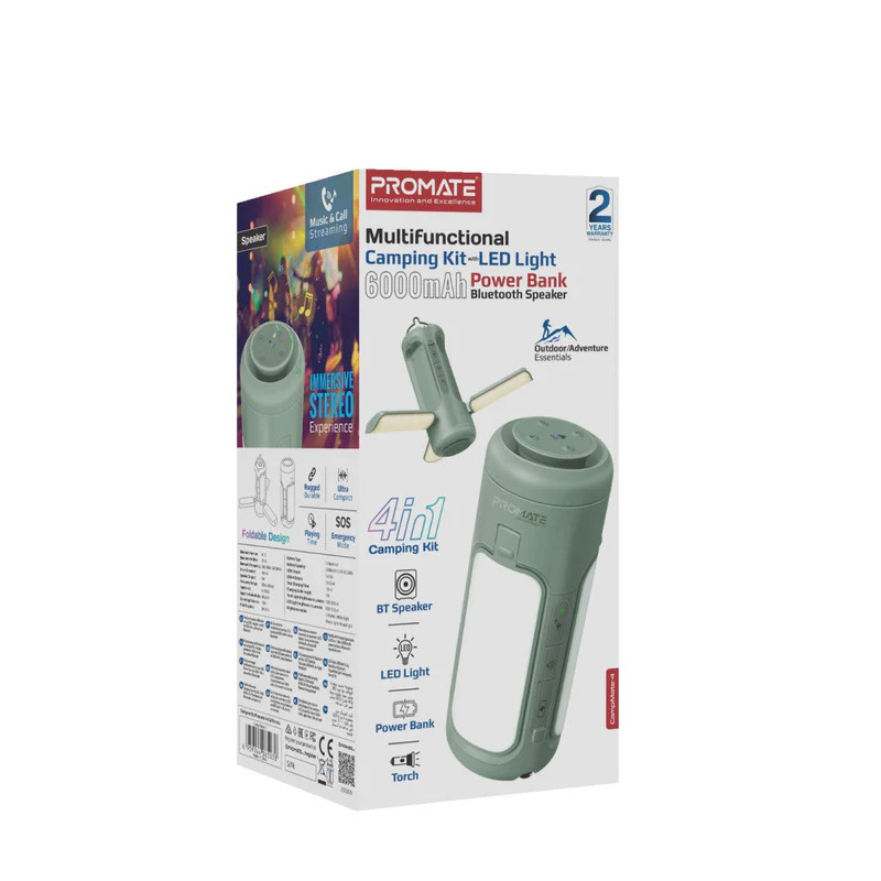 اسپیکر بلوتوثی پرومیت مدل CAMPMATE-4