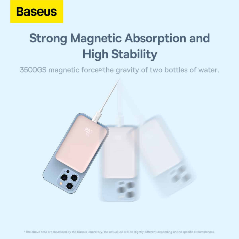 پاوربانک باسئوس مدل Magnetic Mini ظرفیت 10000 میلی آمپر ساعت
