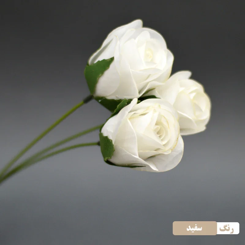گل مصنوعی مدل سرگل رز بسته ده عددی