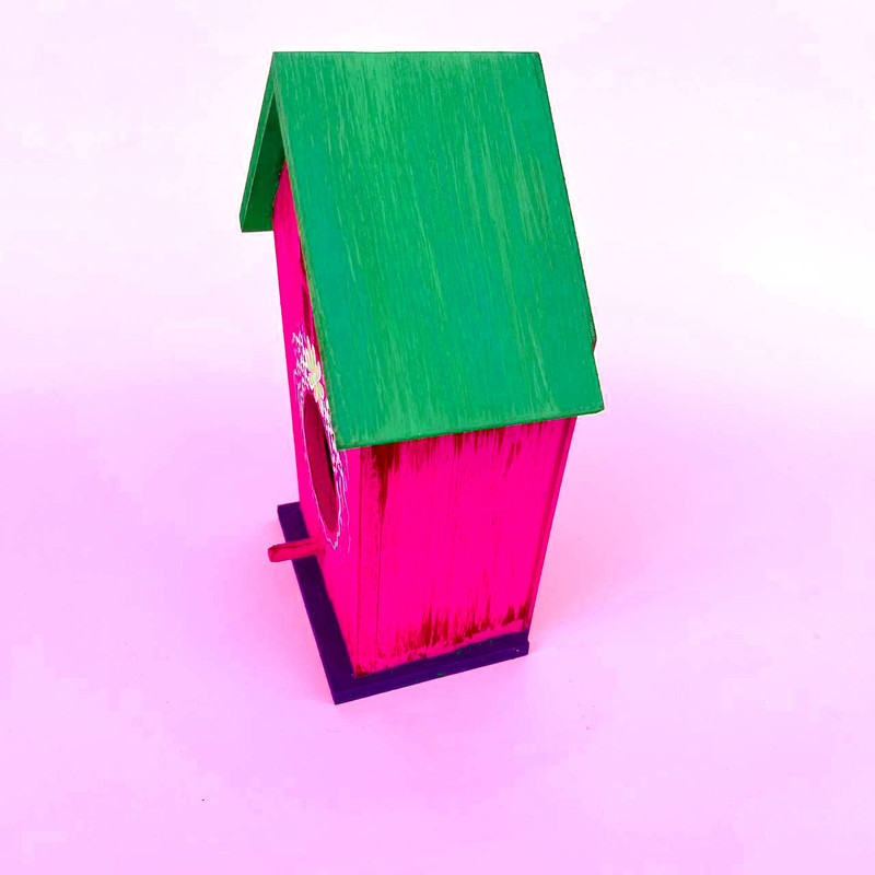 لانه پرنده مدل کلبه چوبی کد MEDIUM13