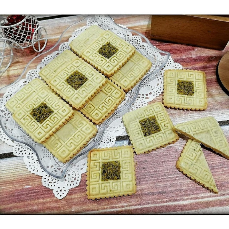 کاتر شیرینی پزی به گز مدل کتیبه مجموعه 2 عددی