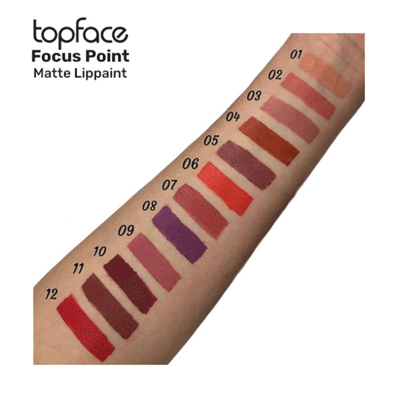 رژ لب مدادی تاپ فیس مدل Matte Focus Point شماره 004