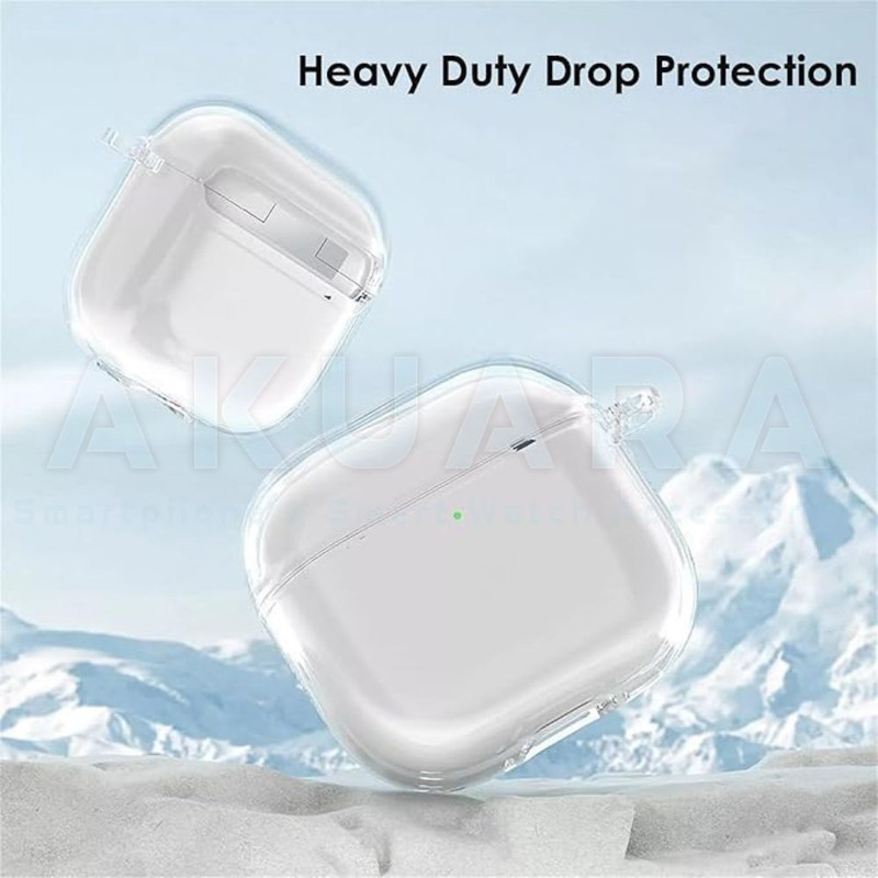 کاور آکوآرا مدل Clear مناسب برای کیس هدفون بی سیم اپل Airpods 4
