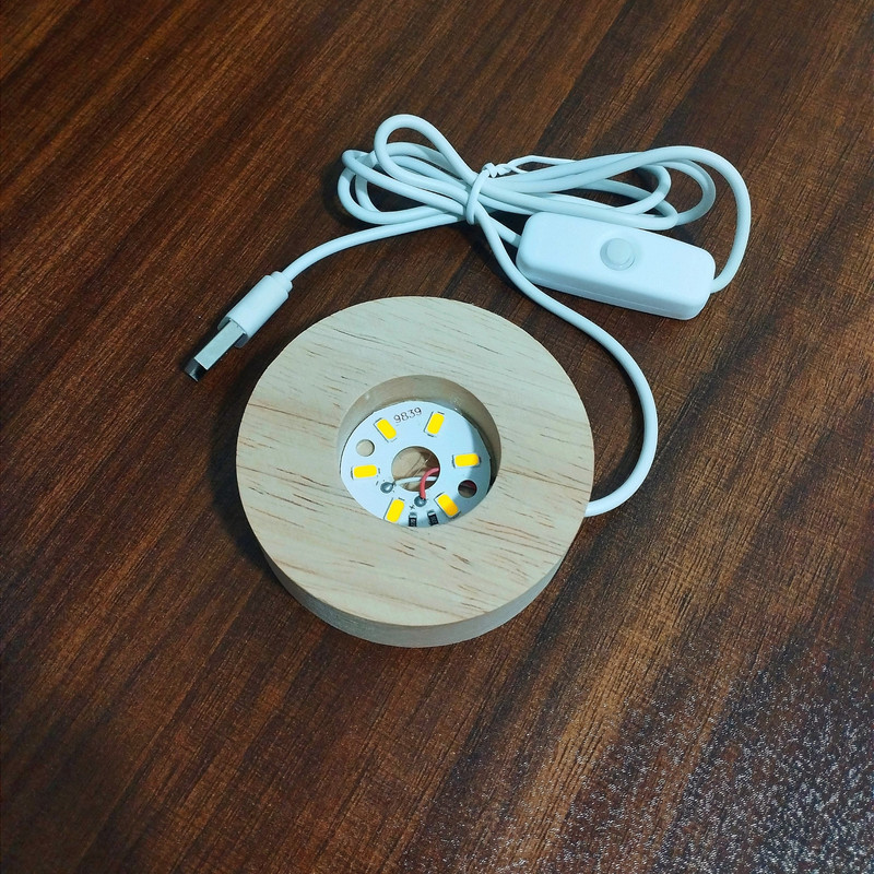 چراغ خواب مدل گوی کریستالی طرح قلب 3D