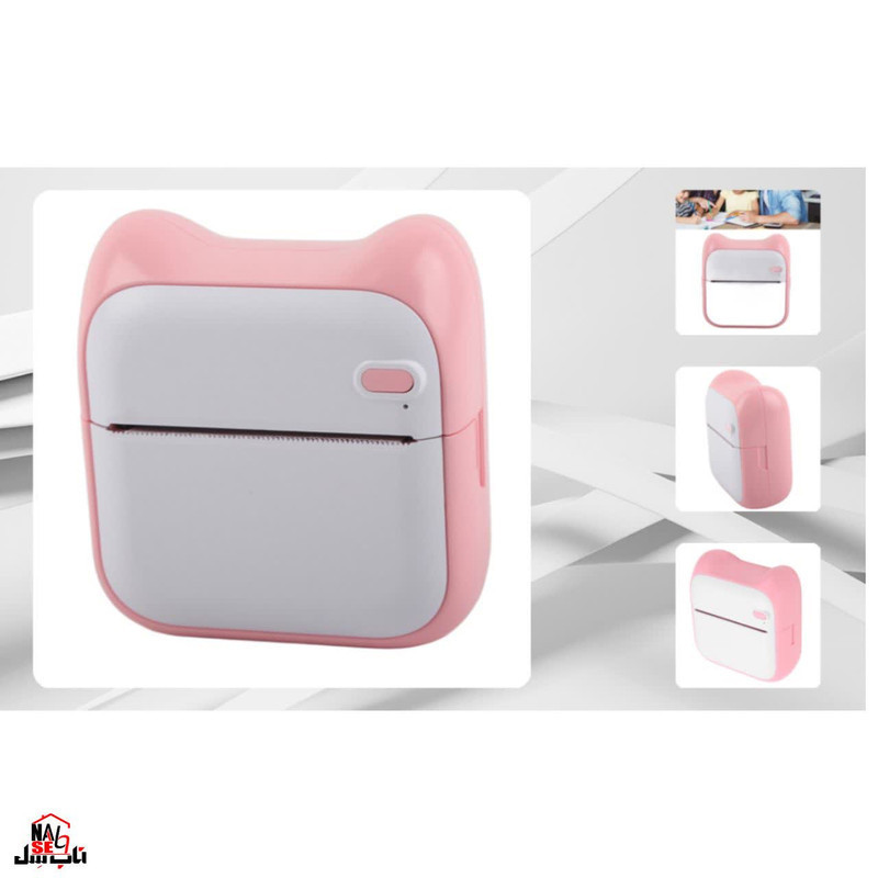 پرینتر لیبل زن ناب سل مدل  پرتابل شارژی کد PN-NAAB00555 به همراه سه عدد رول کاغذی