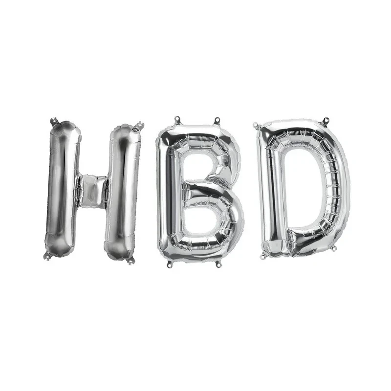 بادکنک فویلی مدل HBD مجموعه 3 عددی