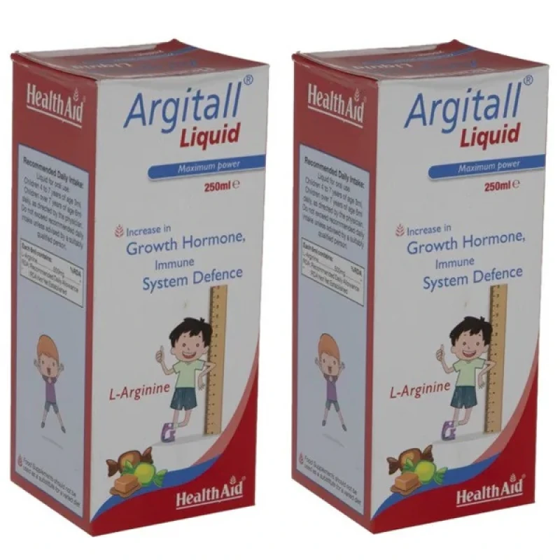 شربت آرژیتال هلث اید - 250 میلی لیتر بسته دو عددی