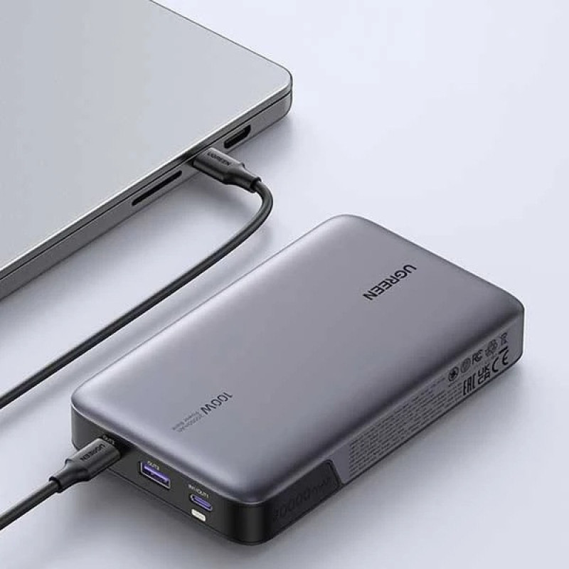 پاوربانک 100 وات یوگرین مدل PB720 -25188  ظرفیت 20000 میلی‌آمپرساعت به همراه کابل usb-C