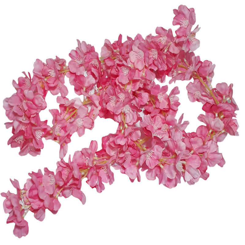 گل مصنوعی ریسه پارچه‌ای طول 165 سانتی‌متر سبک و تزئینی کاربردی