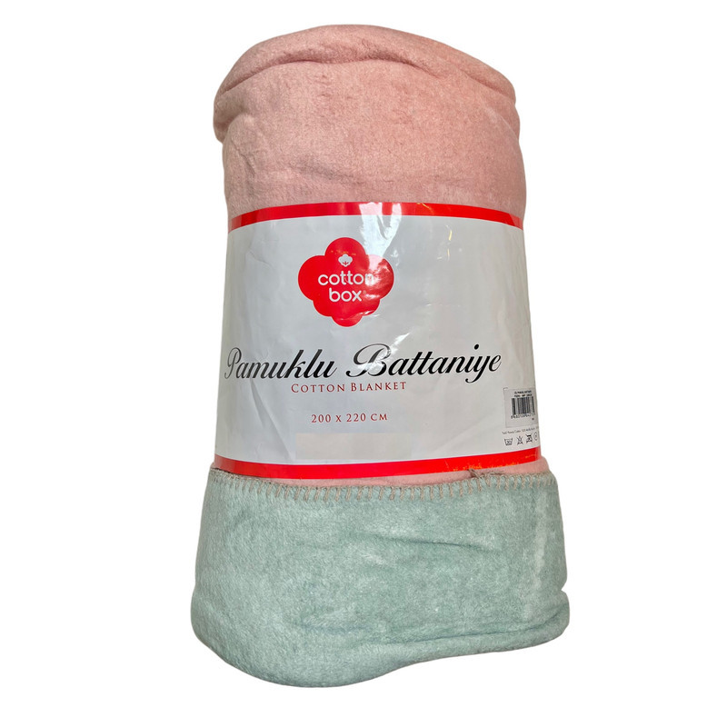 پتو کاتن باکس مدل Pudra-Mint سایز 220×200 سانتی متر