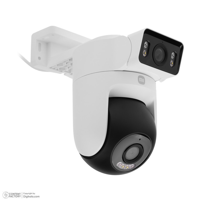 دوربین مداربسته تحت شبکه شیائومی مدل CW500 Dual-MJSXJ08HL اسپیددام فضای باز با حسگر 4MP، رزولوشن 2.5K، دید در شب تمام رنگی، چرخش PTZ، اتصال Wi-Fi 6، تشخیص انسان و وسیله نقلیه، مکالمه دوطرفه، هشدار حرکتی، پشتیبانی از حافظه MicroSD تا 256GB و فضای ابری