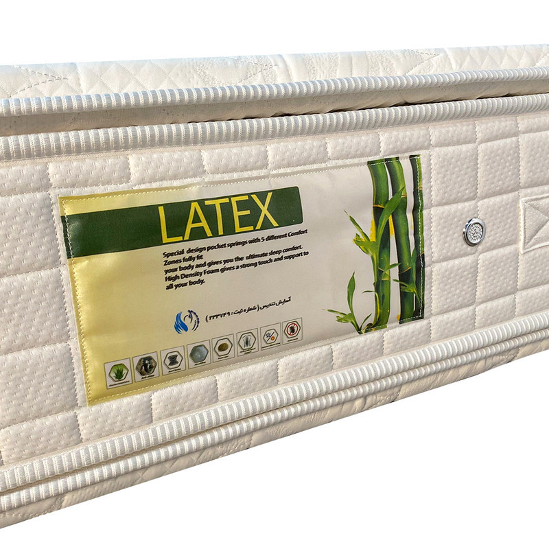 تشک آسایش تندیس مدل لاتکس دو نفره سایز 160x200 سانتی‌متر