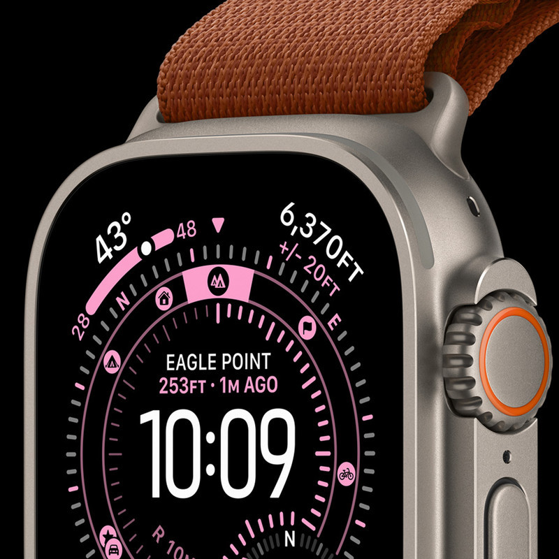 ساعت هوشمند 49 میلی متری اپل مدل Ultra 3 Natural Titanium Case با بند Alpine Loop