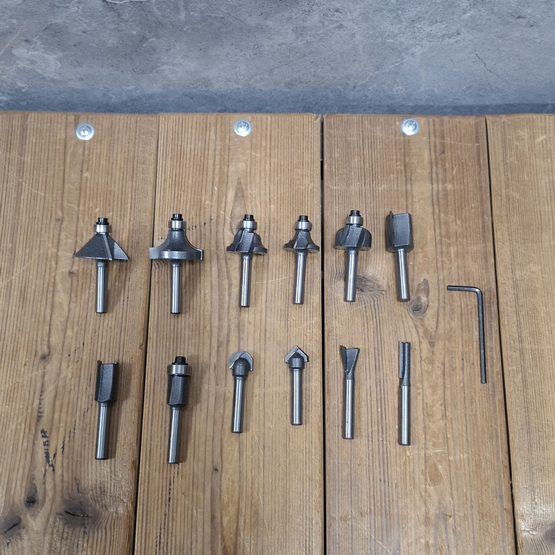 تیغ اوور فرز پلاتینیوم مدل 12PIECE مجموعه 12 عددی