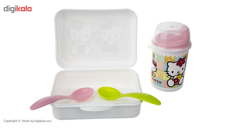 ست 4 تکه غذاخوری کودک بلو بیبی مدل Hello Kitty M00