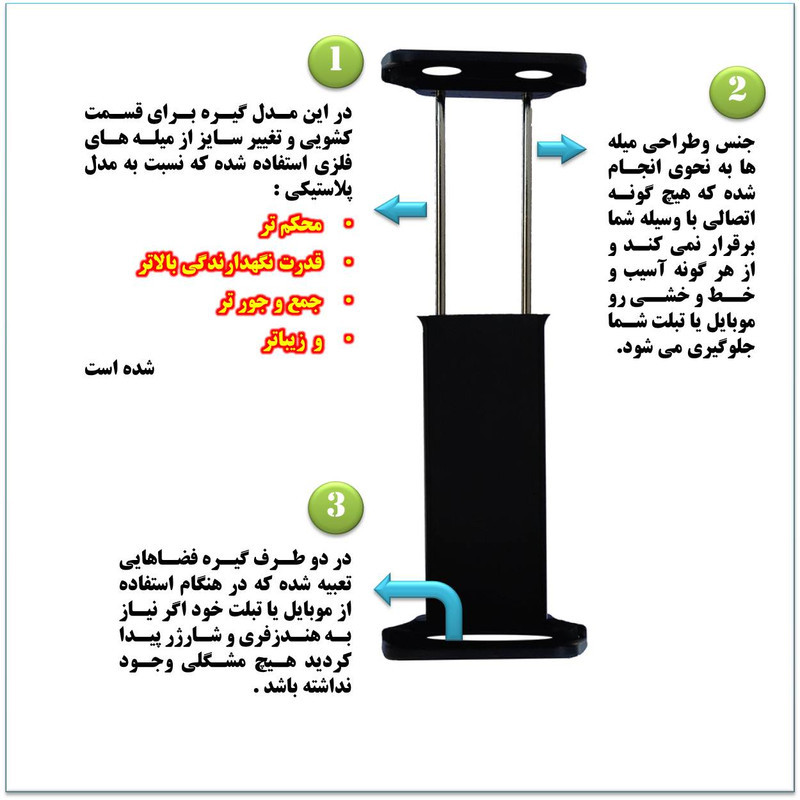 پایه نگهدارنده گوشی موبایل و تبلت مدل RPH0995