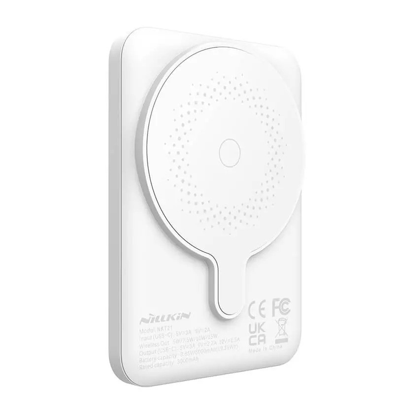 پاوربانک 15 وات نیلکین مدل MagSafe PowerStone Magnetic ظرفیت 5000 میلی‌آمپرساعت