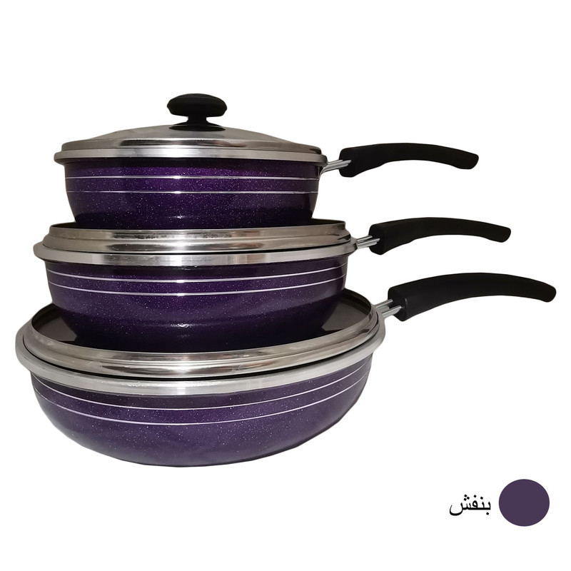 سرویس تابه 6 پارچه طرح گرانیت مدل 5502