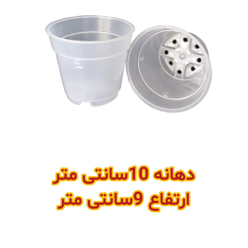 گلدان مدل ارکیده کد A_10 بسته 10 عددی