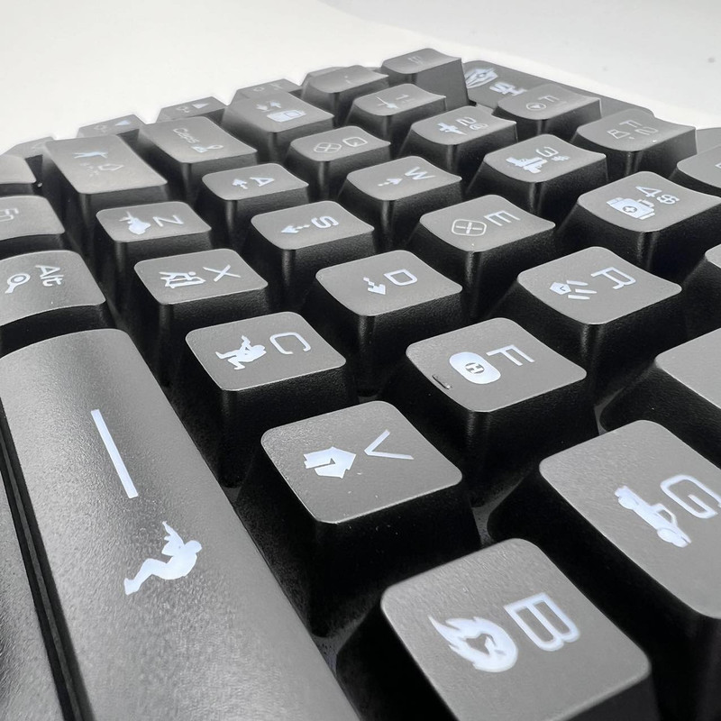 کیبورد گیمینگ شیپادو مدل RGBF6، سوییچ ممبران، Tenkeyless، نورپردازی LED RGB