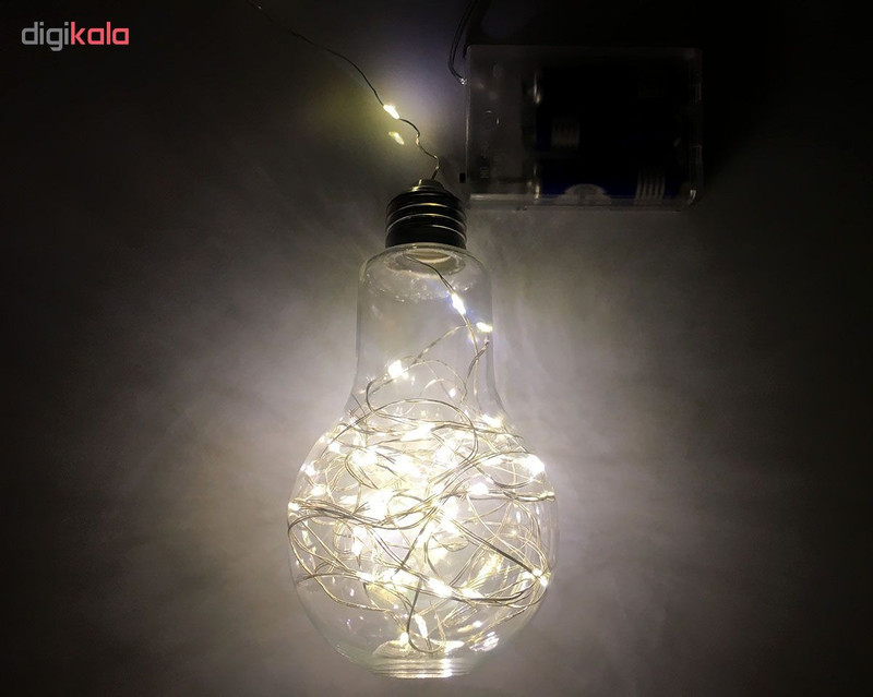 ریسه ال ای دی مفتولی طرح لامپ کد 08765 طول 5 متر