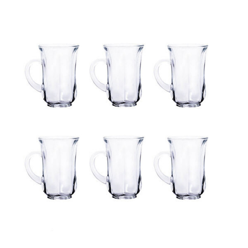 فنجان شیشه و بلور اصفهان مدل تارا بسته 6 عددی