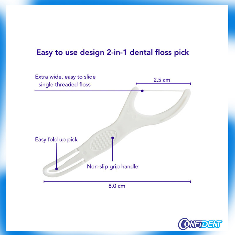نخ دندان کانفیدنت مدل Floss-10 ده بسته 30 عددی