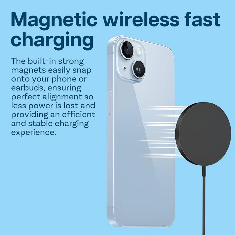 شارژر بی‌سیم 15 وات بیسوس مدل Simple Mini4 Air Magnetic Wireless Charger