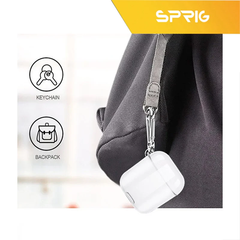 کاور اسپریگ مدل Transparent Guard مناسب برای کیس اپل ایرپاد Airpods 1  Airpods 2