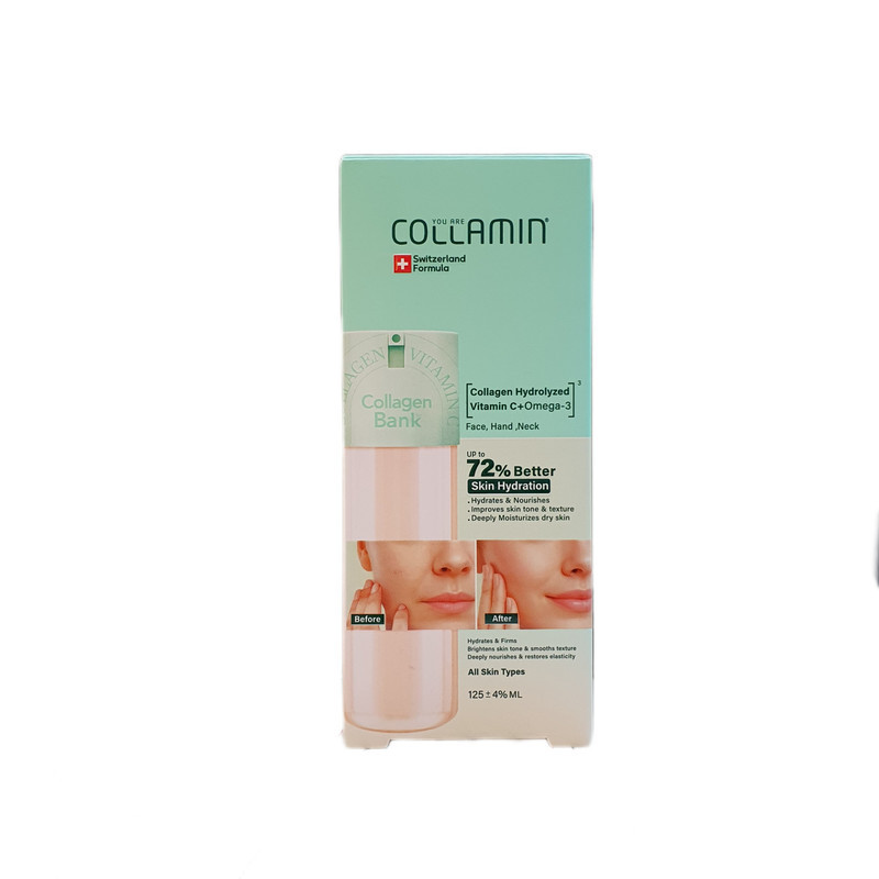 کرم مرطوب‌کننده گردن، صورت کلامین مدل Collagen bank مناسب برای انواع پوست حجم ۱۲۵ میلی‌لیتر مجموعه 2 عددی
