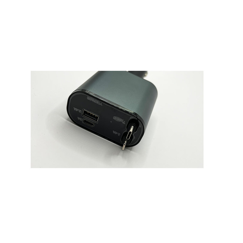 شارژر فندکی 60 وات مدل super60 به همراه کابل لایتنینگ  USB-C