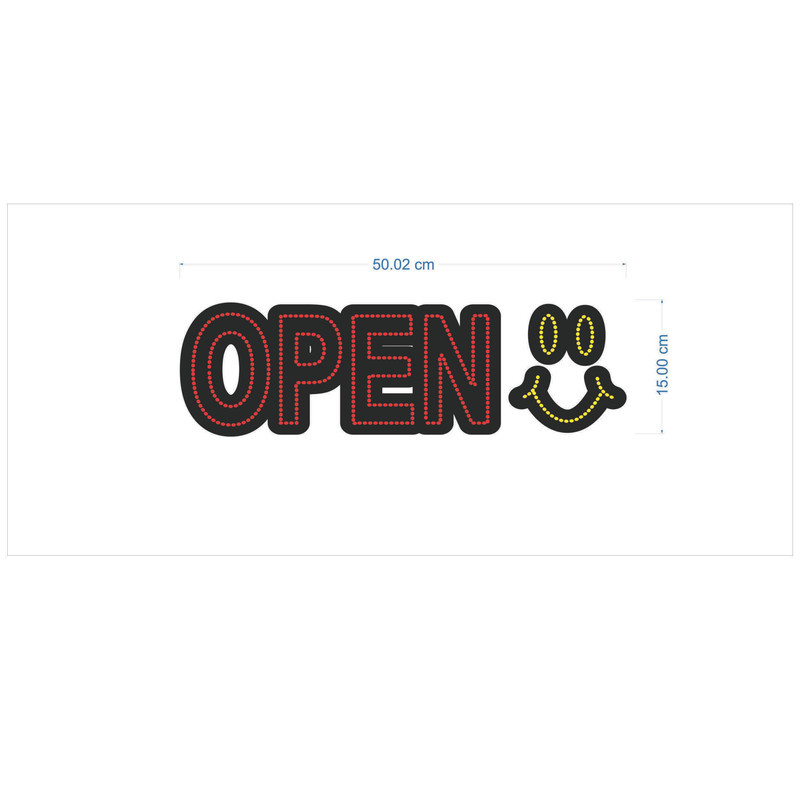 تابلو ال ای دی مدل open سایز 15*50 سانتی متر