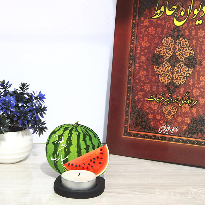 جاشمعی مدل یلدا طرح هندوانه