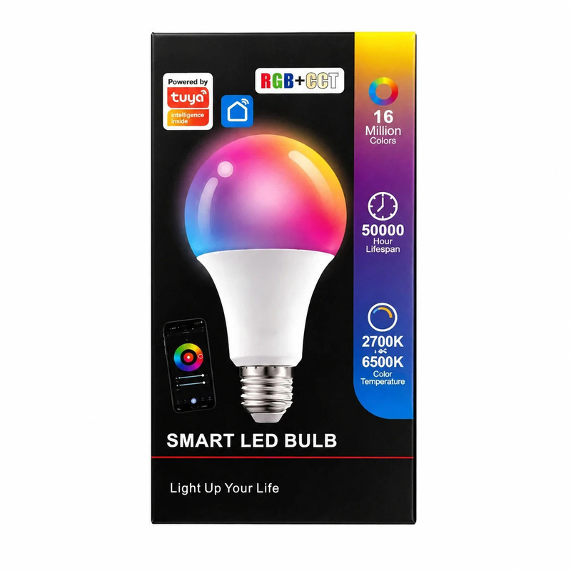 لامپ ال ای دی هوشمند 6 وات مدل smart led bulb پایه E27