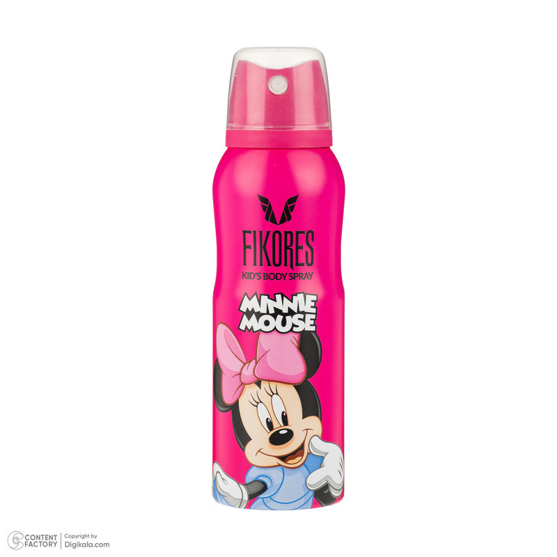 اسپری کودک دخترانه فیکورس مدل Minnie Mouse با رایحه شیرین حجم 125 میلی‌لیتر